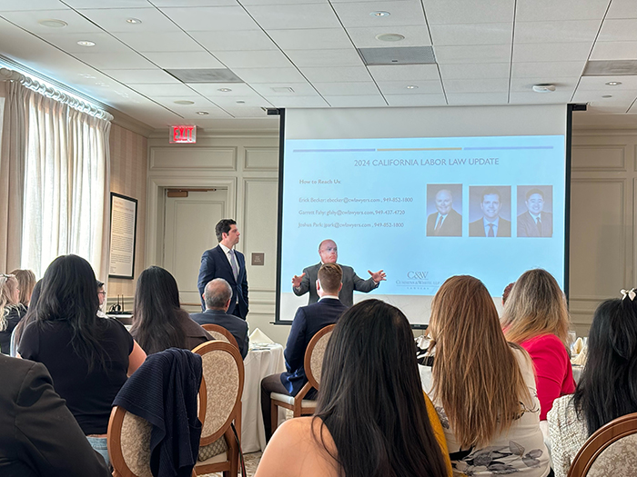 Image of 2024 Cummins & White LLP CA Labor Law Seminar